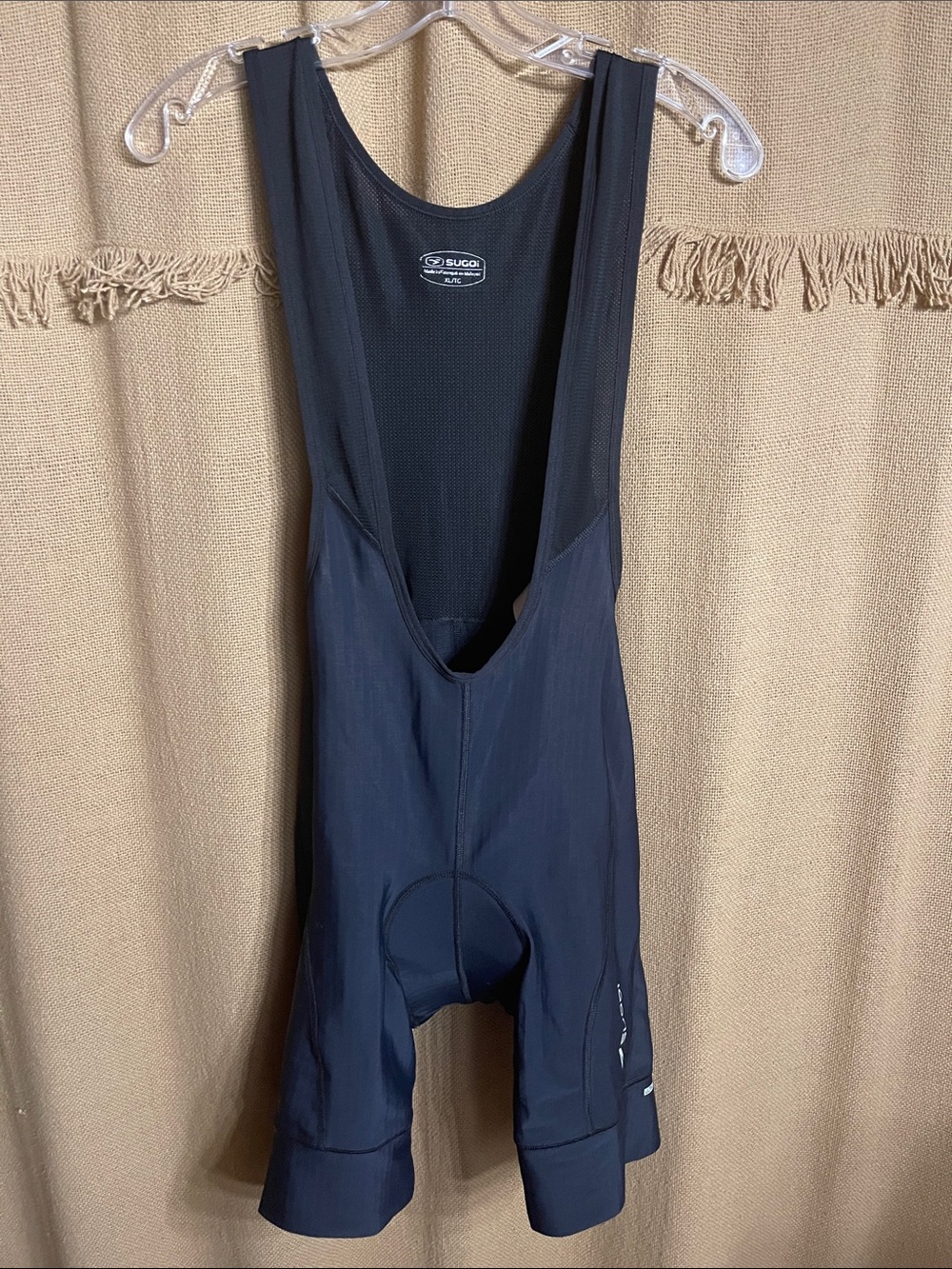 SUGOI Black Men's Cycling Bib Shorts with Mesh Upper